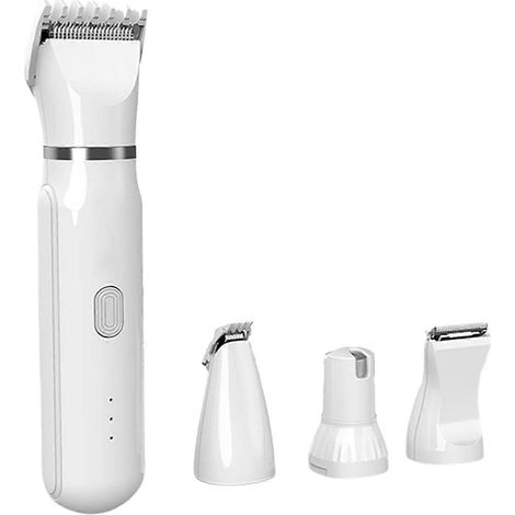 Ensemble de toilettage et de coupe 4 en 1 pour animaux de compagnie : 4 tondeuses différentes pour chiens et chats, tondeuse silencieuse.-AquaForge (1/5)