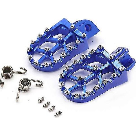 CNC-gefräste Fußrasten für KTM 125, 530, EXC, 300 und 450 (Modelljahre 2017–2020) – Blau (1/5)