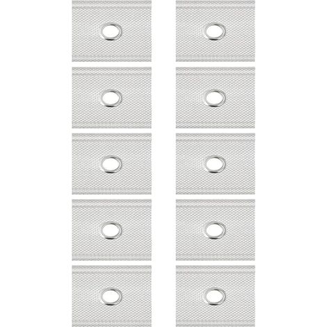 Lot de 8 œillets de suspension pour auvent - 5/6 mm - 7/8 mm - Œillet de suspension pour rail de passepoil - Gris durable - Pour camping-car, caravane