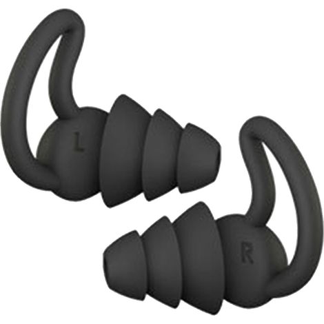 Bouchons d'oreilles antibruit pour dormir, légers et souples, en forme de parapluie, pour la maison, le bureau ou la résidence étudiante, noirs, 3 couches (1/5)