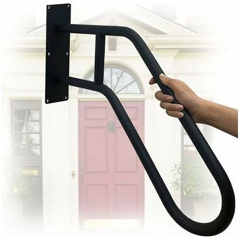 Main Courante Pour Escalier,Rampes Pour Marches D'extérieur,Rampes D'escalier 1 à 3 Marches,main Courante Pour Intérieur Ou Extérieur,en Forme De U,en Acier Inoxydable,pour Garage,Porche (1/5)