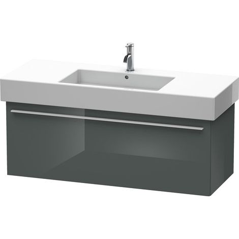 Meuble sous-vasque X-LARGE 468x1200x448mm Gris Doloaveci brillant
