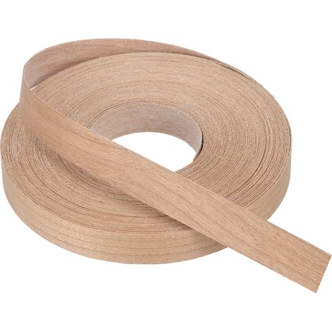 Bande de Chant 15.2m x 15mm, Bande Bordure Meuble Masquage de Bois Préencollé, Placage Contreplaqué Flexible Thermofusible pour Restauration Bords Meuble Étagère Panneaux, Cerisier (1/5)