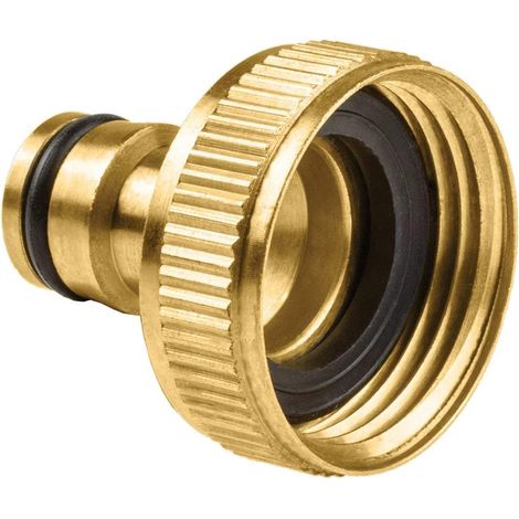 1 Connecteur Laiton, Filetage Femelle G1, Raccord Rapide 33,3mm, Pour Tuyau Arrosage (1/2)