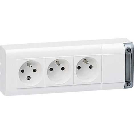 Legrand Steckdosenleiste DLPlus weiß 3 Steckdosen 16A