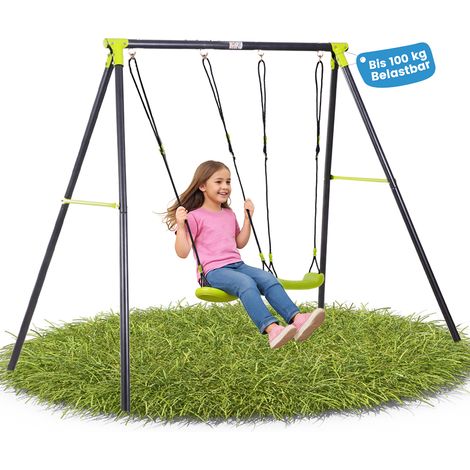 Baby Vivo Kinderschaukel / Schaukelgestell - Doppelschaukel bis 100 kg (1/5)