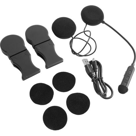 Écouteurs Bluetooth pour moto, mains libres, contrôle des appels et de la musique, réponse automatique, casque audio sport pour moto (1/5)