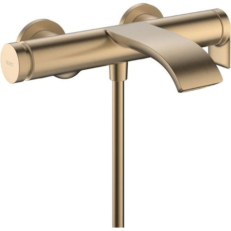 Hansgrohe – Mitigeur de baignoire à levier bronze brossé – Entraxe 150 mm – Cartouche céramique – 75420140