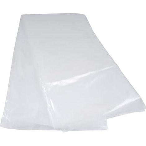 Bâche de serre transparente en polyéthylène 10 pi x 13 pi, durable et résistante. (1/3)
