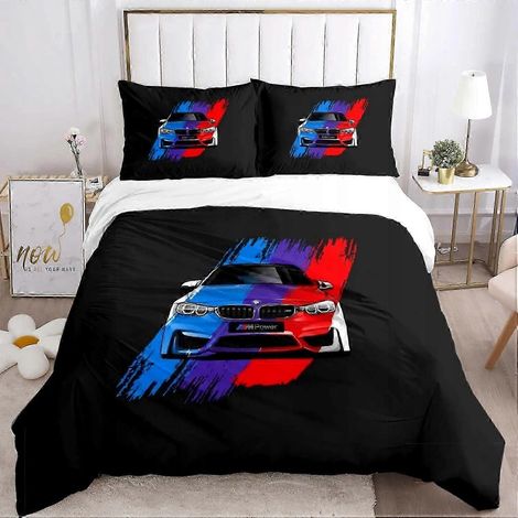 Ensemble de literie avec housse de couette à motif BMW (1/5)