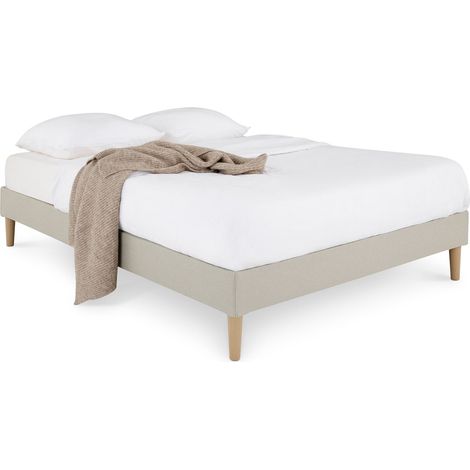 Sommier tapissier QUIMPER Beige 140x190 cm