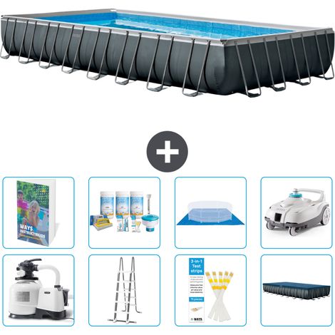 Ultra XTR Pool Rechteckig - 975x488x132 cm - 9-teilig S658