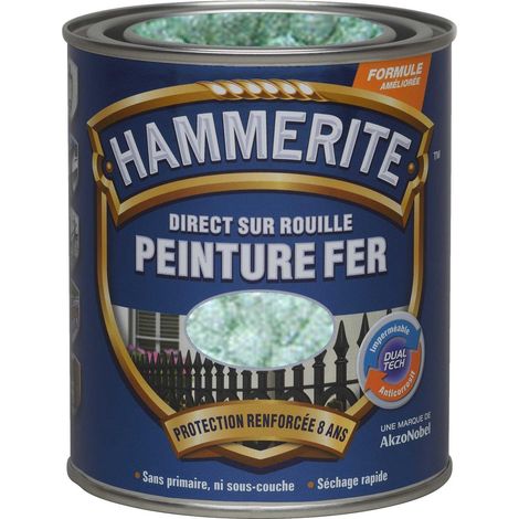 Peinture Direct Sur Rouille Martelée Vert Jade 0,75 L - Hammerite