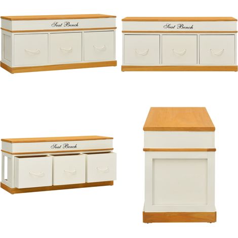Sitzbank mit Stauraum Schuhschrank Flurbank - Sitzbank - Flurbank - Schuhschrank - Holzmöbel - Wohnzimmer Deko - Home & Living (1/5)