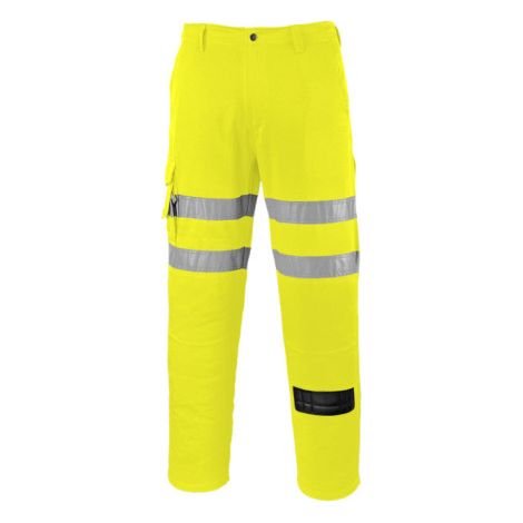 Pantalón de combate ES1 Essential de alta visibilidad PORTWEST EST46 28 Amarillo