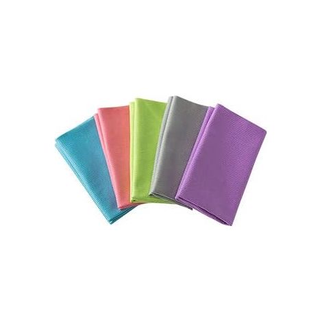 Lot de 5 chiffons de nettoyage en microfibre, pour vitres et miroirs, nettoie la cuisine sans laisser de traces, couleurs aléatoires