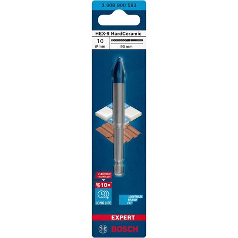 BOSCH-A PUNTA P/CERAMICA HEX-9 D 10X90 MM