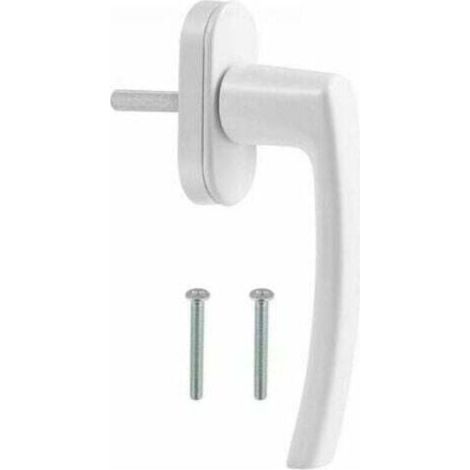 Poignée de Fenêtre et Porte en PVC Blanche - Design Élégant pour Intérieur Moderne - Facile à Installer - Qualité Supérieure - (1/4)