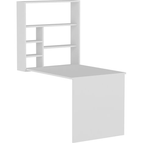 Holzschreibtisch "Sedir" - 90 x 59 x 154 cm - Weiß