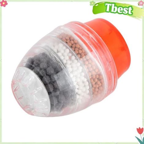 Tbest Filtre pour montage sur robinet Filtre de montage de robinet 5 couches, filtre à eau universel pour culinaires accessoire