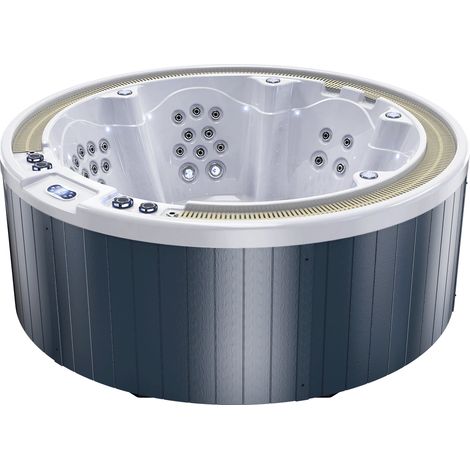 Spa extérieur FRA-7026, 225 x 225 cm, circulaire, avec trop-plein