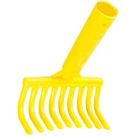 Rastrellino per Olive Liscio Giallo - 9 Denti - 14x17 cm