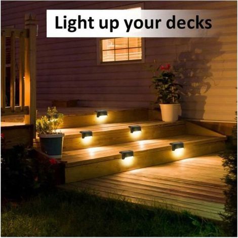 Lot 16 Lampes Solaires LED Étanches sans Fil pour Jardin, Escalier, Chemin – Installation Facile (1/4)