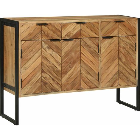 Maison Exclusive - Credenza 100 x 30 x 75 cm Legno massello di acacia (1/5)
