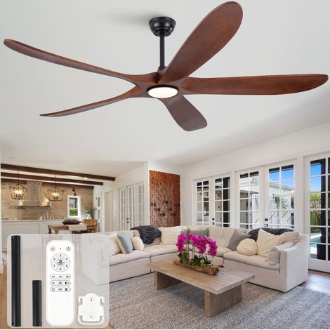 Ventilatore da soffitto con luce 60" 3CCT dimmerabile, 6 velocità HAVRYA (1/5)