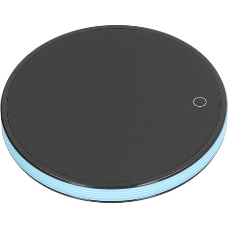 Chauffe-tasse électrique portable en alliage d'aluminium 18 W pour tasses, café, thé et lait, prise UE 220 V, bleu (1/5)