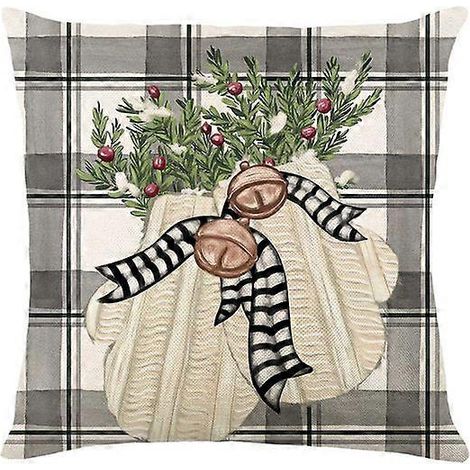 Housse de coussin de Noël 45 cm, Père Noël, bonhomme de neige, sapin de Noël, décoration de Noël pour la maison (1/5)
