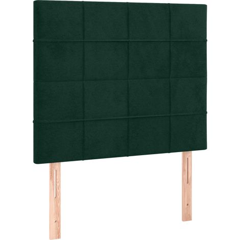 Maison Exclusive - Giroletto senza Materasso Verde Scuro 120x190 cm Velluto (1/5)