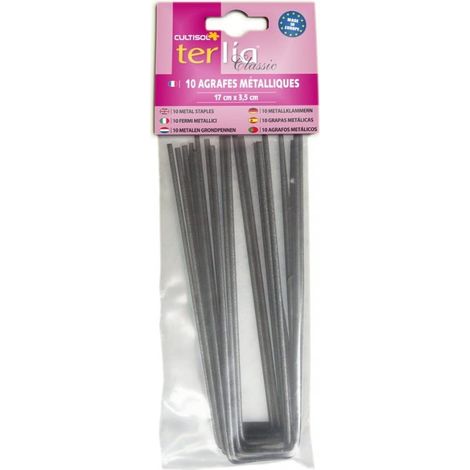 10 agrafes de mtal 17x3,5 cm Vilmorin