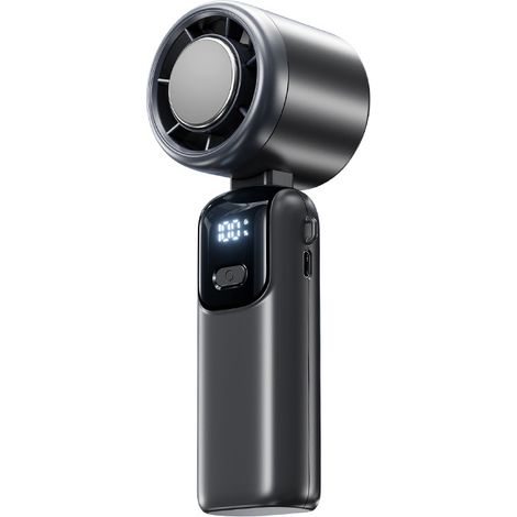 Ventilateur portable de refroidissement pour semi-conducteurs, ventilateur puissant à grande vitesse, pliable, à porter autour du cou, turbine, compresse de glace, petit ventilateur portable (1/5)