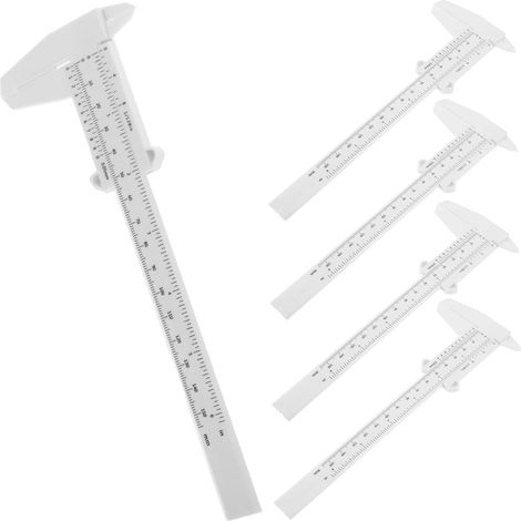 Pied à coulisse en plastique (lot de 5) : outil mesure manuel (1/5)