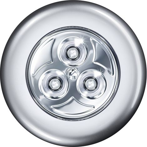 OSRAM DOT-it CLASSIC flexible luminaire LED à piles, en plastique argenté, protection IP20, pour garde-robe, cuisine et comme veilleuse (1/4)
