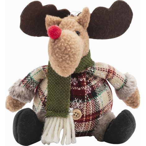 Peluche seduta renna 25cm (1/4)