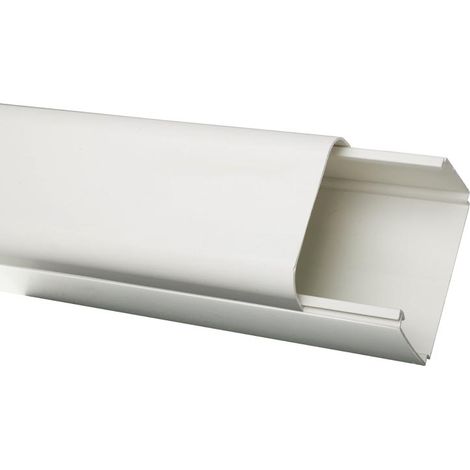 Canalina per tubi in barra con coperchio 90x65mm