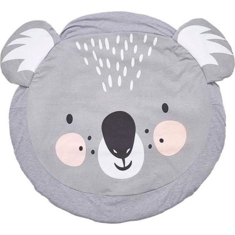 Tapis De Jeu - Coton - 95 cm De Diamètre - 2 cm D Épaisseur - Pour Chambre Enfant Salon Balcon - 1 Pièce (1/4)