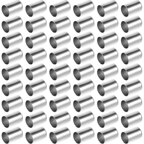 Lot de 100 Manchons Sertissage en Acier Inoxydable pour Tuyaux Hydrauliques Haute Pression Diamètre 14 MM Accessoires Outils Réparation Flexibles - (1/5)