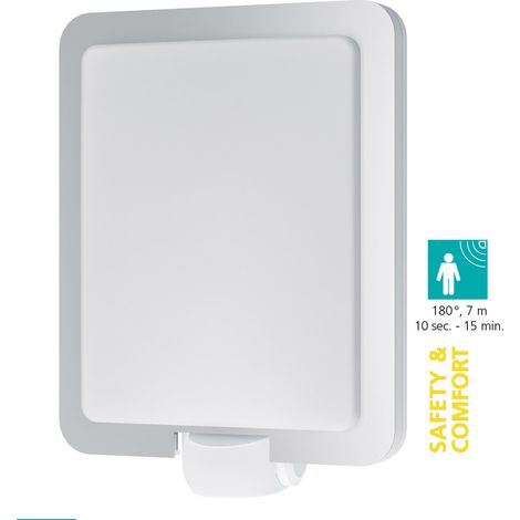 Applique Esterno Classica Mussotto Acciaio E Policarbonato Bianco Led (1/5)