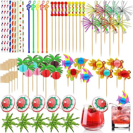 Cocktail Parasol, Deco Cocktail Umbrellas Label (1/5)