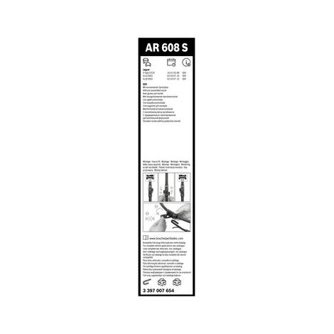 Balai d'essuie-glace BOSCH 3397007654