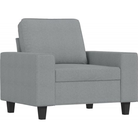 Fauteuil relax Fauteuil Gris clair 60 cm Tissu (1/5)