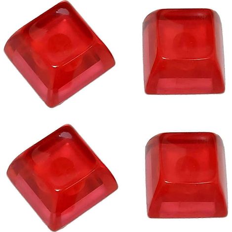 4 Caps Résine Personnalisés SA R3 Rétroéclairés Pour Clavier Mécanique Transparents (1/5)