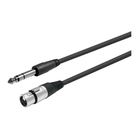 Cavo audio Vivolink PROAUDXLRFJACKS3 da 1 m XLR 6,35 mm nero (1/2)