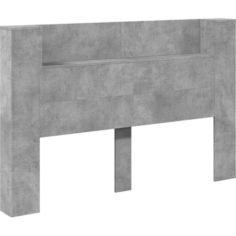 Maison Exclusive - Cabecero Gris Hormigón Madera de ingeniería