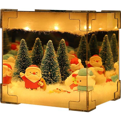 Rubik's Cube LED Night Light USB Christmas Decorative Luminous Ornament, Handmade DIY Kit, Festive Gift Box Set (1/3)