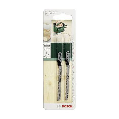 Lame de scie bosch jigsaw blade t 101 ao argent 82 mm (1/2)