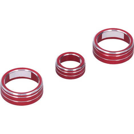 3 pièces anneau décoratif de protection pour bouton de commande de climatisation et audio automobile, modification compatible avec Forester XV 2019-2021 (1/5)